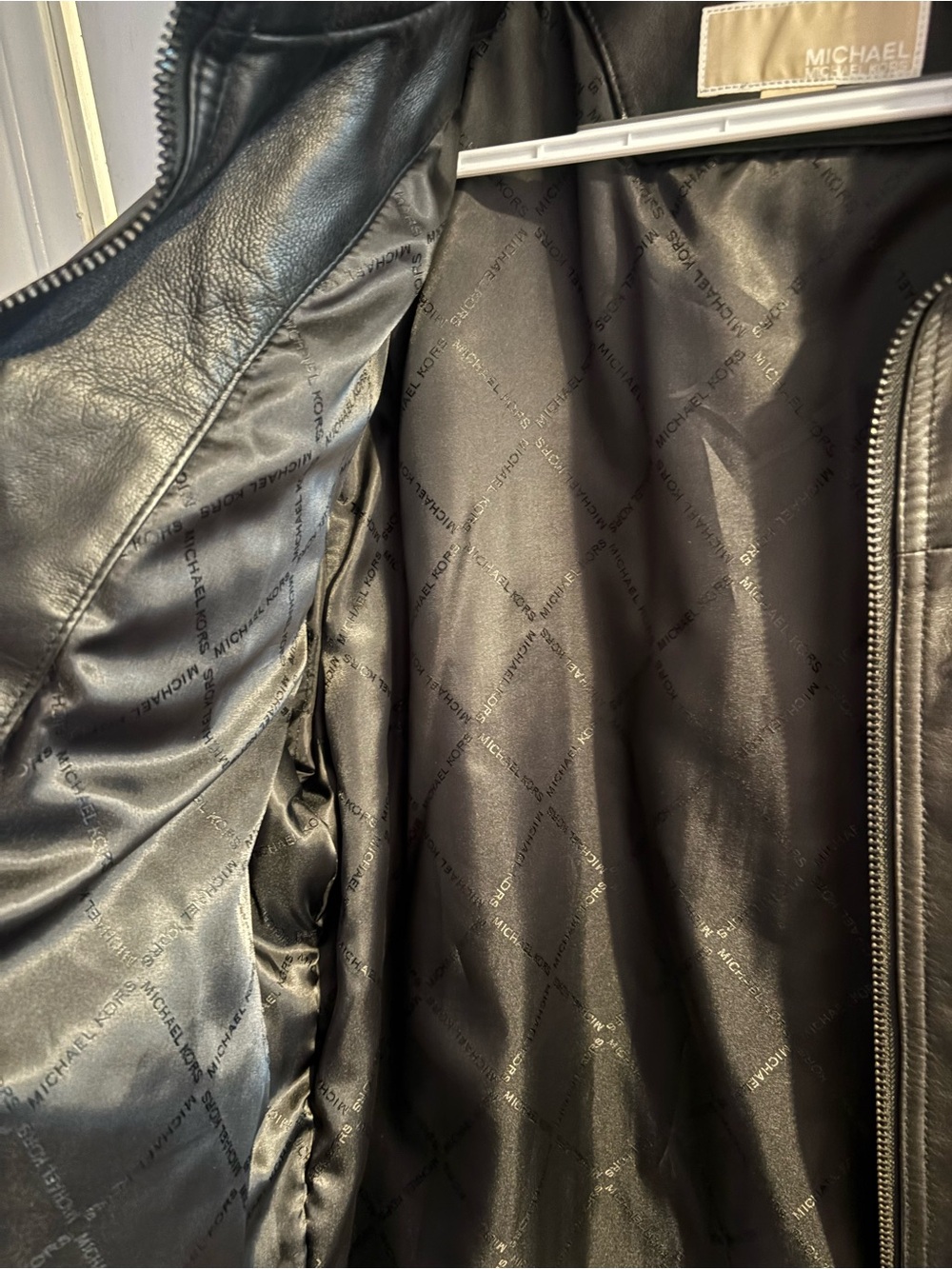 Michael Kors Genuine Leather Jacket - Picture 8 of 8
